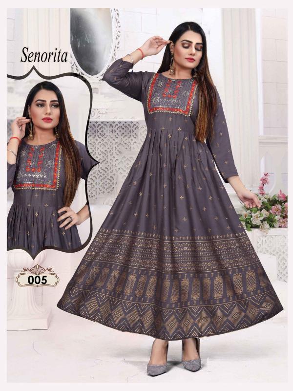 Ft Senorita Vol 1 Rayon Designer Exclusive Kurti Collection